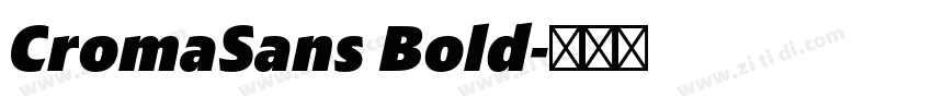 CromaSans Bold字体转换